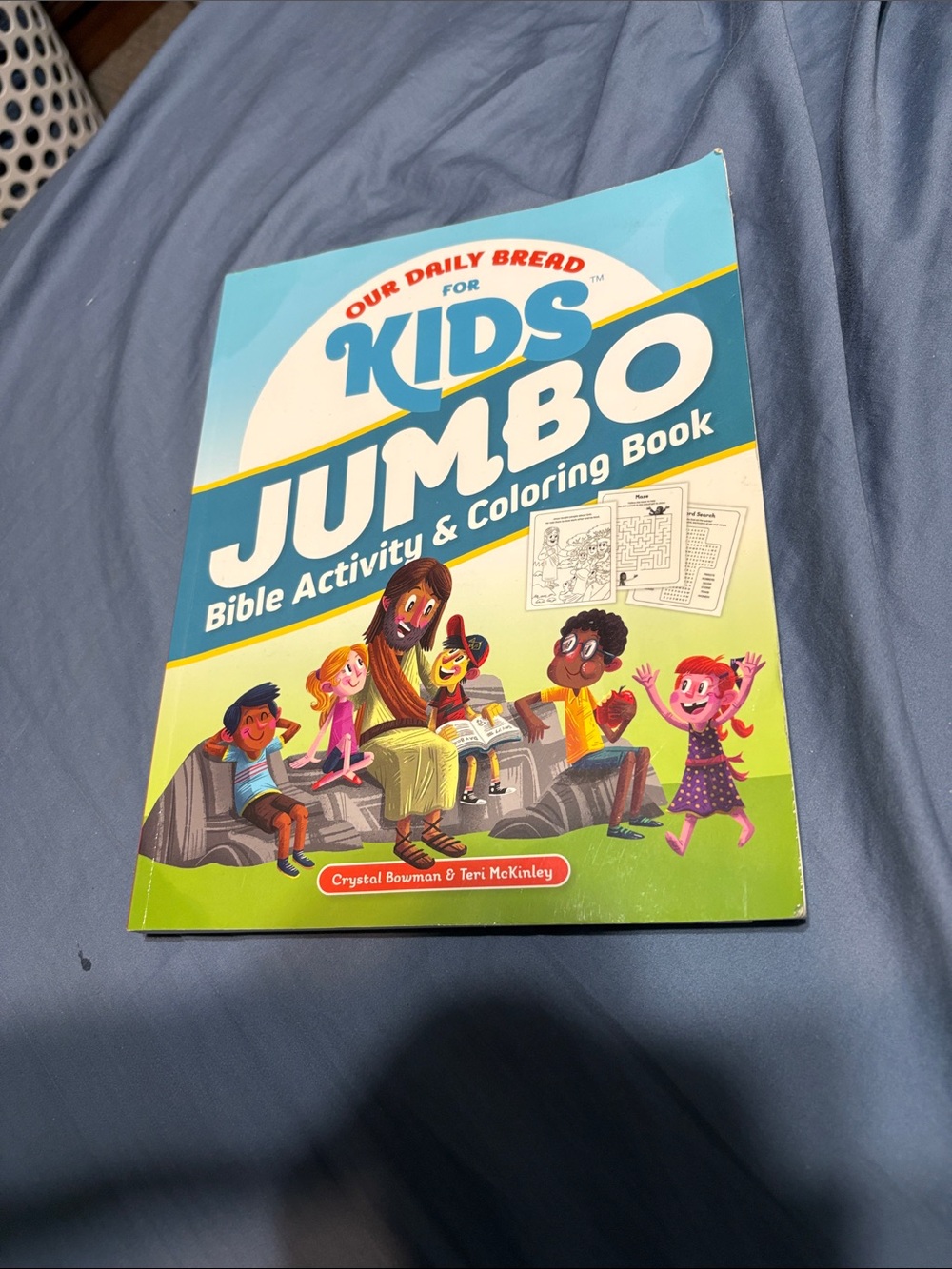 for Kids Jumbo Bible Activity & Coloring Book - Blue/Green